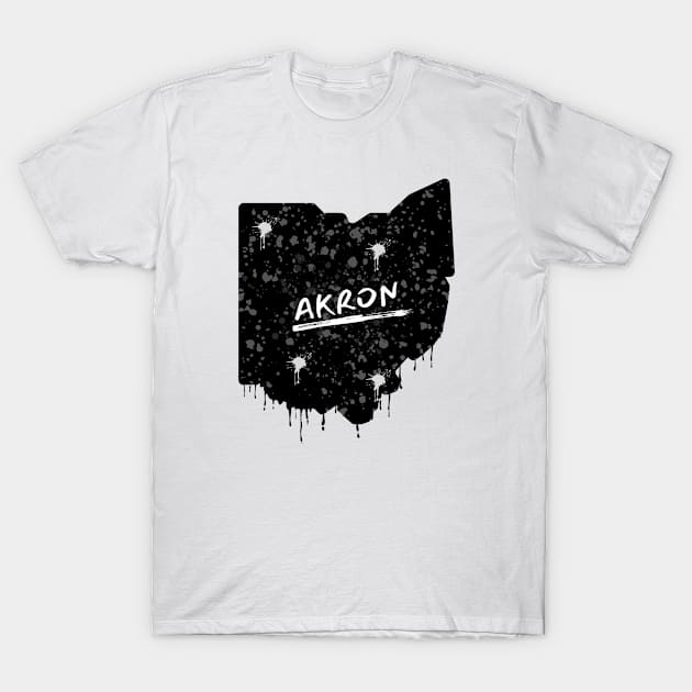 Akron Ohio Graffiti T-Shirt by Official Friends Fanatic